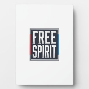 Vintage patriotischer Free Spirit Box Grafikdesign Fotoplatte