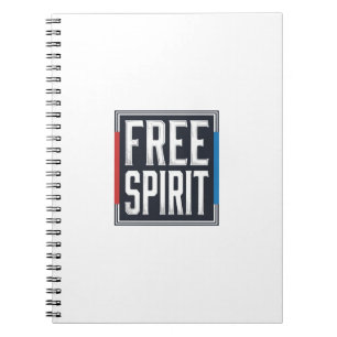 Vintage patriotischer Free Spirit Box Grafikdesign Notizblock