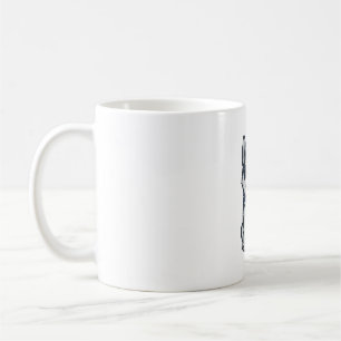 Vintage patriotischer Husky-Welpen-Vektor-Design_1 Kaffeetasse