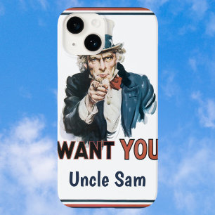 Vintage Patriotischer Onkel Sam Ich Will DICH Case-Mate iPhone Hülle