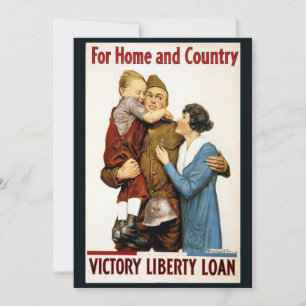Vintage Patriotischer Soldat für Victory Liberty L