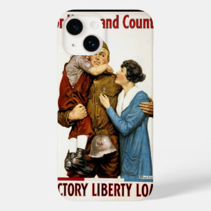 Vintage-patriotischer Soldat für Victory Liberty L Case-Mate iPhone 14 Hülle