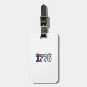 Vintage patriotisches 1776-Band-Shirt-Design_1 Gepäckanhänger