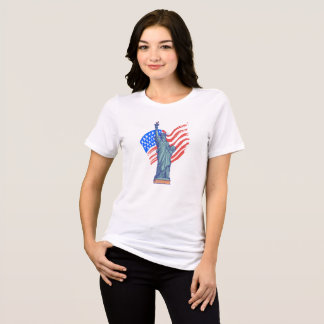 Vintage-patriotisches 4.-Juli-Design Tri-Blend Shirt