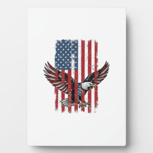 Vintage-patriotisches-Adler-Flag-Shirt-Design_1 Fotoplatte