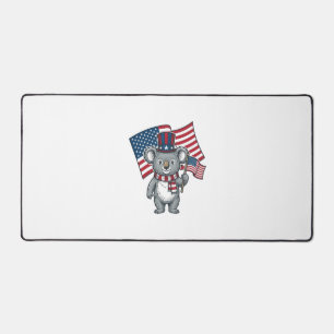 Vintage patriotisches Koala-Flag-Shirt-Design_1 Schreibtischunterlage