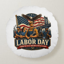 Vintage patriotisches Labor Day Adler-Arbeiter-Des