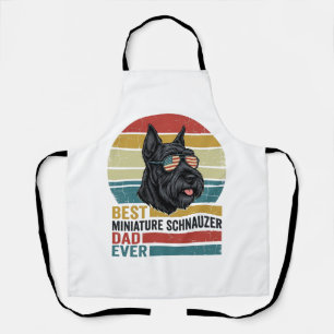 Vintage-patriotisches Miniature Schnauzer Dad-Shir Schürze