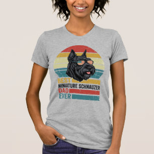 Vintage-patriotisches Miniature-Schnauzer-Vater-Sh T-Shirt