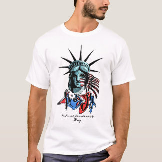 Vintage-patriotisches Statue-of-Liberty-Grafik-T-S T-Shirt