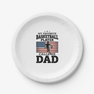 Vintage-Patriotisches-T-Shirt mit Basketball-Daddy Pappteller