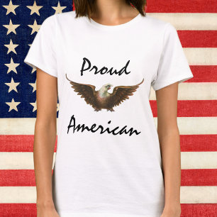 Vintage-Patriotismus Amerikanischer Weißkopfseeadl T-Shirt