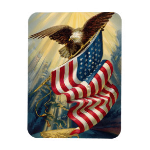 Vintage Patriotismus, patriotischer Adler amerikan Magnet
