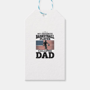 Vintage-Patriotismus-T-Shirt mit Basketball-Vater- Geschenkanhänger
