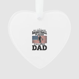 Vintage-Patriotismus-T-Shirt mit Basketball-Vater- Ornament