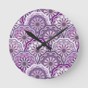 Vintage Pattern Runde Wanduhr