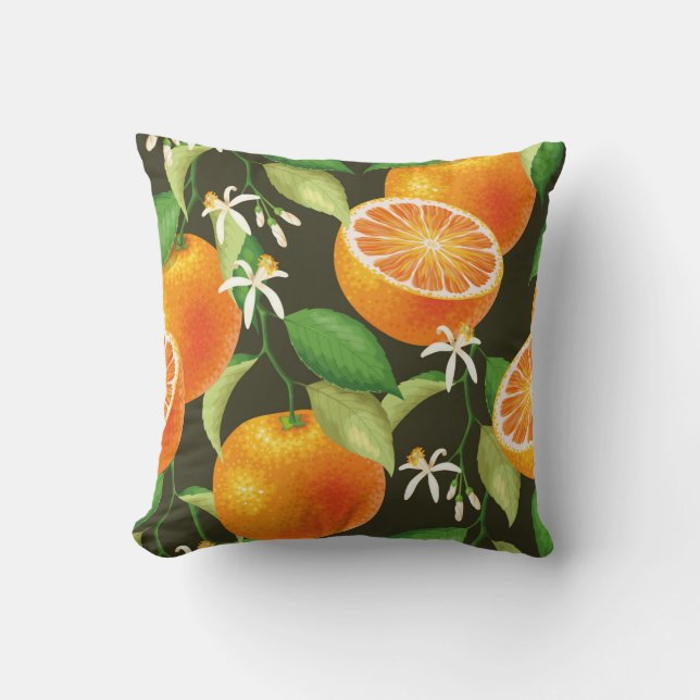 Vintage pattern with orange kissen (Vorderseite)