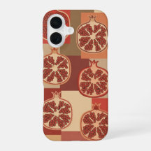 Vintage Pattern with Stylized Pomegranates