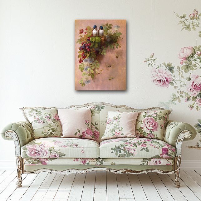 Vintage Paul-De-Longpre-Birds & Bienen Poster (Von Creator hochgeladen)