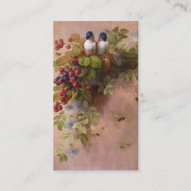 Vintage Paul de Longpre Custom Business Card Visitenkarte (Vorderseite)