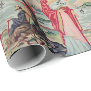 Vintage-PBN-Asiatin-Wrapper-Papier Geschenkpapier