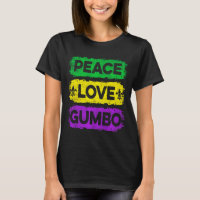 Vintage Peace Love Gumbo Neue Grafik Kunst