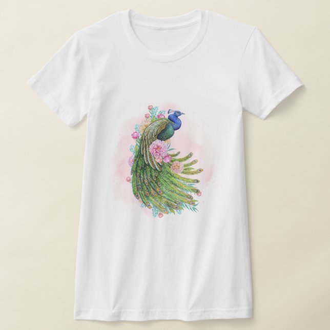 Vintage Peacock T‑Shirt T-Shirt (Ablage )