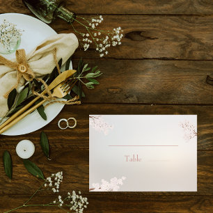 Vintage Pearl Romance Wedding Platzkarte