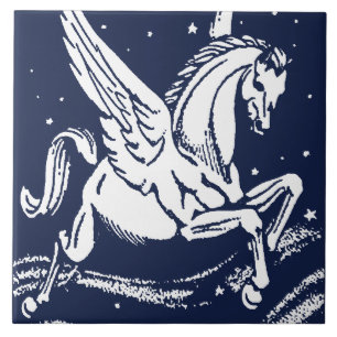Vintage Pegasus geflügeltes Pferd Fliese