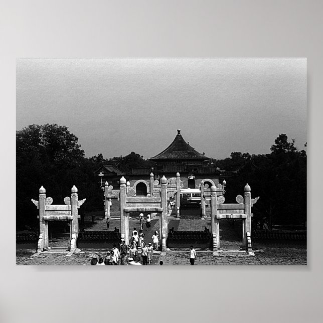 Vintage Pekinger Tempel des Himmels Park Poster (Vorne)
