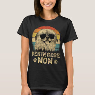 Vintage Pekingese Mutter Hundeliebhaber Muttertag T-Shirt