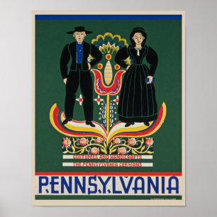 Vintage Pennsylvania Plakat