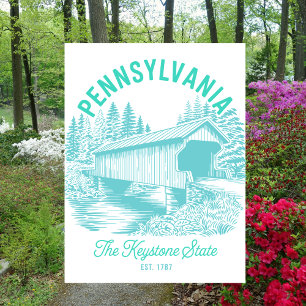 Vintage Pennsylvania Reise durch den Keystone Stat Postkarte