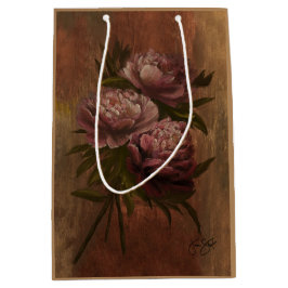 Vintage Peonies Mittlere Geschenktüte