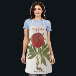 Vintage Peonies, Peony Flowers by Basilius Besler Schürze<br><div class="desc">Vintage illustration botanical nature design featuring herbaceous red blooming peonies (Paeonia) from 'Hortus Eystettensis' by Basilius Besler, 1613. Besler was a respected Nuremberg apothecary and botanist, best known for his "Hortus Eystettensis, " translated means "The Garden at Eichstätt." He was the curator of the botany garden of Johann Konrad von...</div>