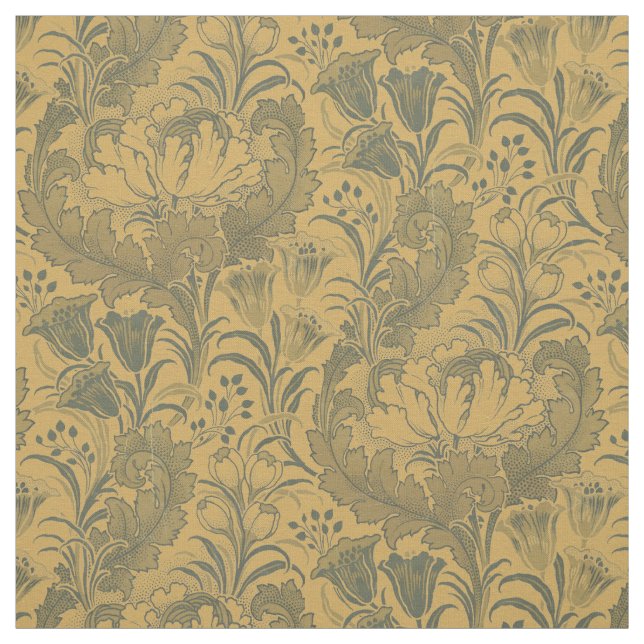 Vintage Peonings, Crocuses & Tulips Blumenmuster Stoff (Muster)