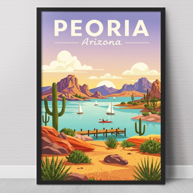 Vintage Peoria Arizona Poster (Von Creator hochgeladen)