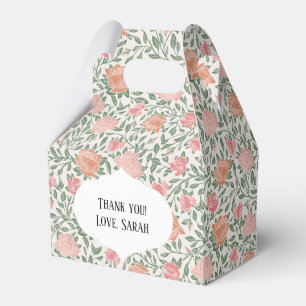 Vintage Perfect Pink & Pfirsichrosen Geschenkschachtel