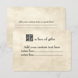 Vintage-Pergament-Fantasie-Geschichtenbuch-Schrift Einladung