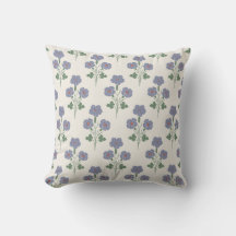 Vintage Periwinkle und Mohnrote Blüten