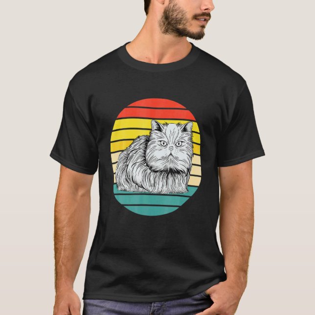 Vintage Perserkatze T-Shirt (Vorderseite)