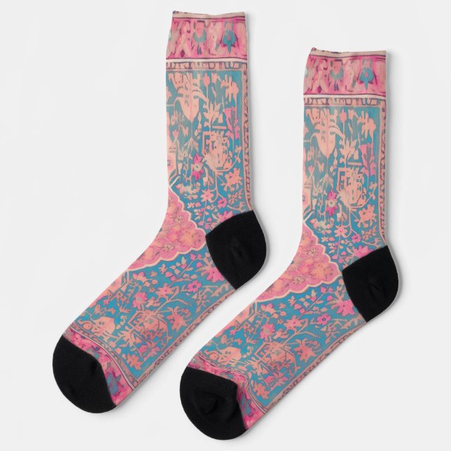 Vintage Persersocken Socken (Linkes Detail)
