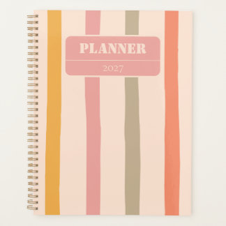 Vintage Personalisierte Gestreifte Planer