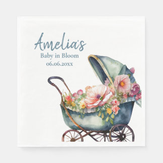 Vintage Personalisierte Kinderdusche Serviette