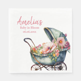 Vintage Personalisierte Kinderdusche Serviette