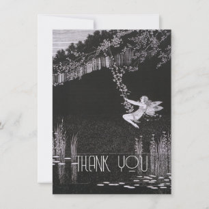 Vintage Personalisierte Märchenabbildung, Retro Dankeskarte