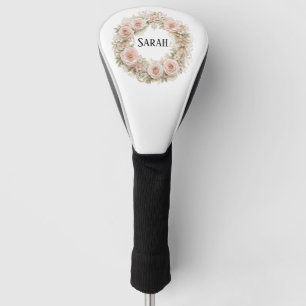 vintage personalisierter Blumenkranz Golf Headcover