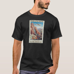 Vintage Peru der Inkas via Pan American Travel T-Shirt