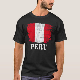 Vintage-Peru-Flagge für Peruaner T-Shirt