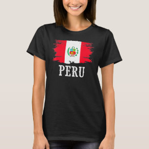 Vintage Peru-Flagge Ich liebe Peru T-Shirt